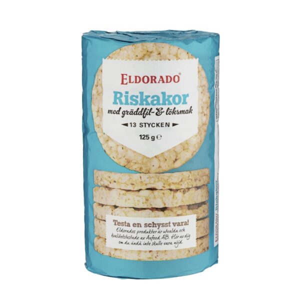 Riskakor Gräddfil & Lök