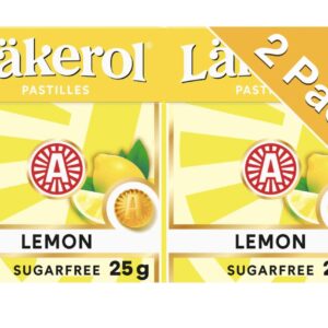 Halstabletter Lemon Sockerfri 2x25g